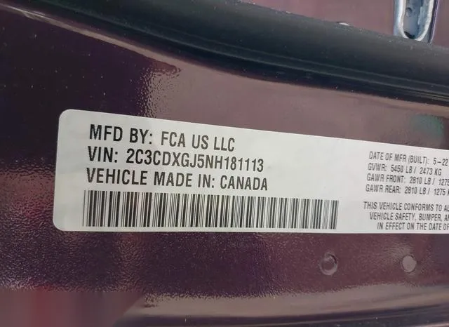 2C3CDXGJ5NH181113 2022 2022 Dodge Charger- Scat Pack 9