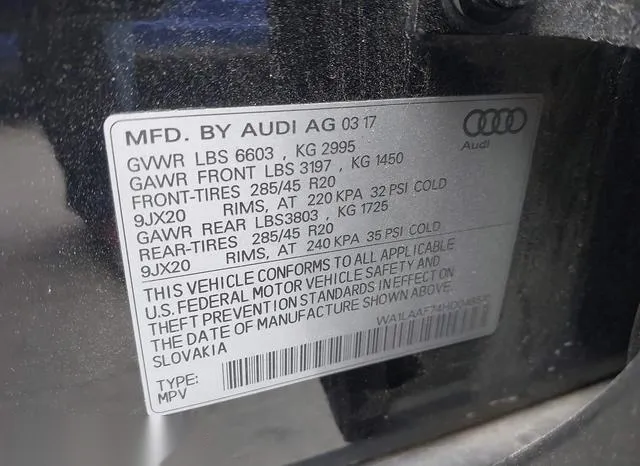 WA1LAAF74HD048510 2017 2017 Audi Q7- 3-0T Premium 9