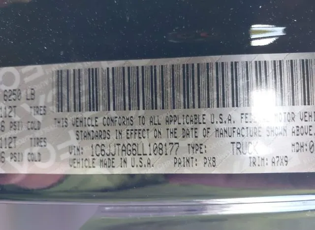 1C6JJTAG6LL108177 2020 2020 Jeep Gladiator- Sport S 4X4 9