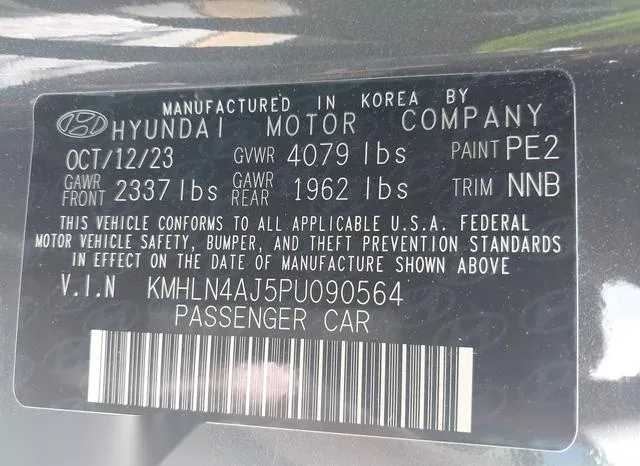 KMHLN4AJ5PU090564 2023 2023 Hyundai Elantra- Hybrid Limited 9