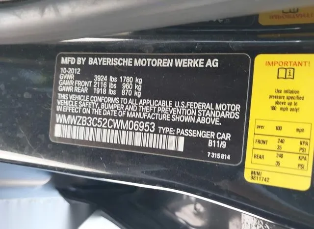 WMWZB3C52CWM06953 2012 2012 Mini Cooper- Countryman 9