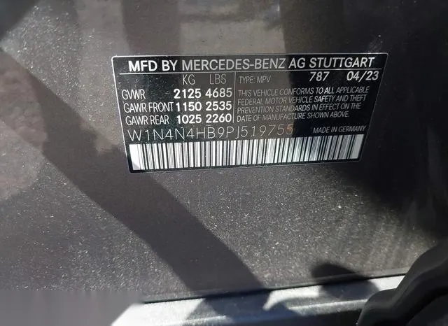 W1N4N4HB9PJ519755 2023 2023 Mercedes-Benz GLA 250- 4Matic 9