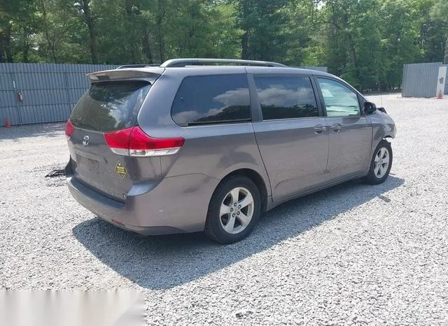 5TDKK3DC4CS264753 2012 2012 Toyota Sienna- Le V6 8 Passenger 4