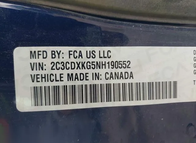 2C3CDXKG5NH190552 2022 2022 Dodge Charger- Police Awd 9