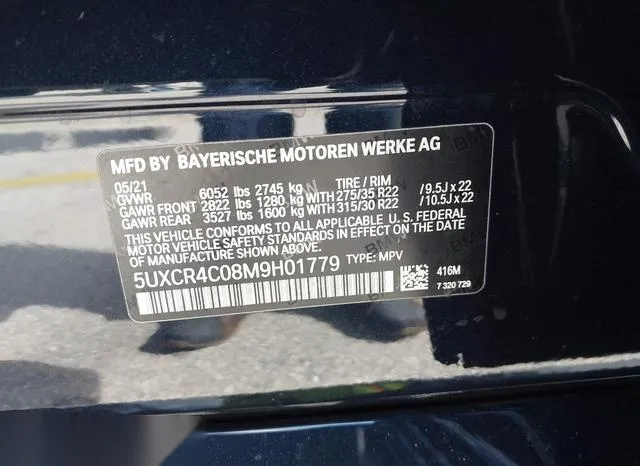 5UXCR4C08M9H01779 2021 2021 BMW X5- Sdrive40I 9