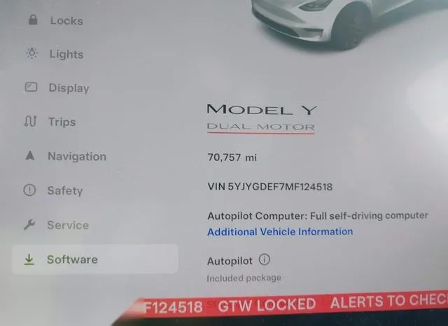 5YJYGDEF7MF124518 2021 2021 Tesla Model Y- Performance Dual  7