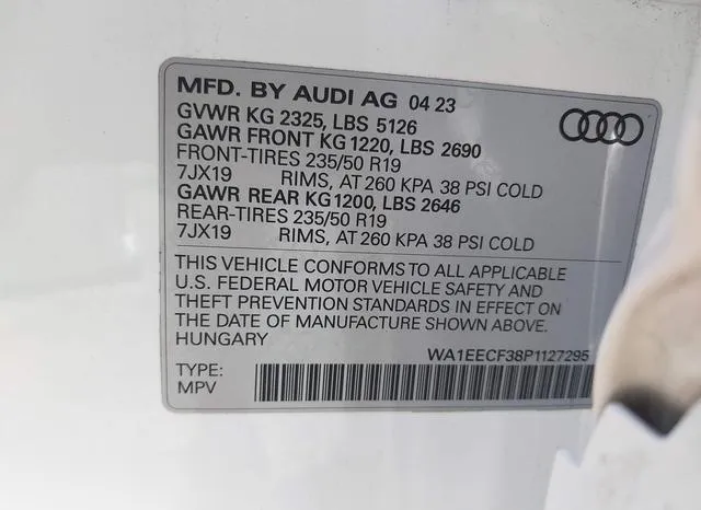 WA1EECF38P1127295 2023 2023 Audi Q3- Premium Plus 45 Tfsi S  9