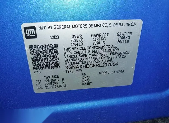 3GNAXHEG6RL237054 2024 2024 Chevrolet Equinox- Fwd Ls 9