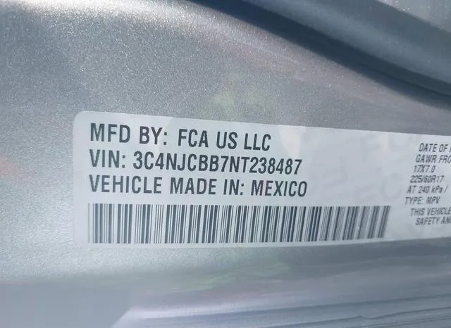 3C4NJCBB7NT238487 2022 2022 Jeep Compass- Latitude Fwd 9