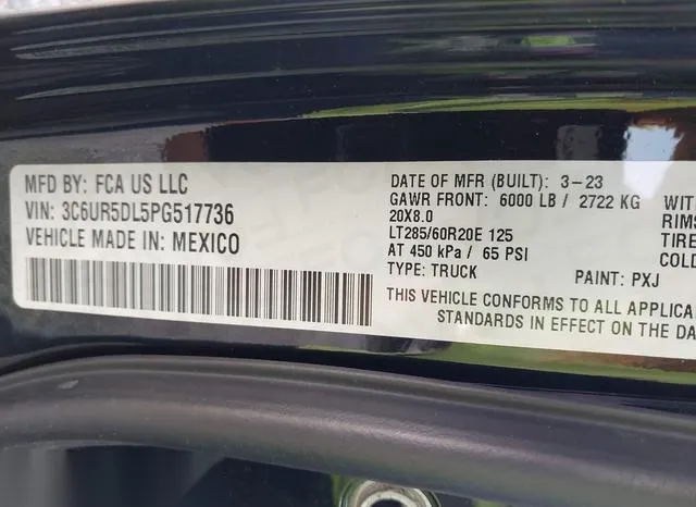 3C6UR5DL5PG517736 2023 2023 RAM 2500- Big Horn  4X4 6-4 Box 9