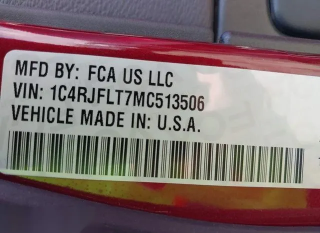 1C4RJFLT7MC513506 2021 2021 Jeep Grand Cherokee- Trailhawk 4X4 9