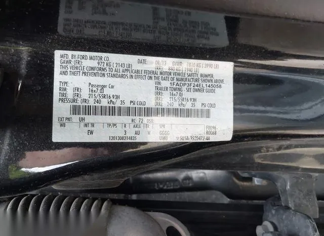 1FADP3F24EL145058 2014 2014 Ford Focus- SE 9