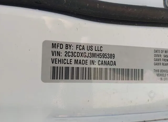 2C3CDXGJ3MH595389 2021 2021 Dodge Charger- Scat Pack Rwd 9