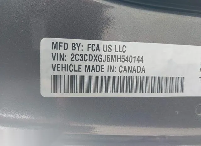 2C3CDXGJ6MH540144 2021 2021 Dodge Charger- Scat Pack Rwd 9