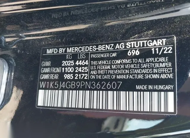 W1K5J4GB9PN362607 2023 2023 Mercedes-Benz Cla 250 Coupe 9