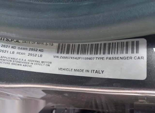 ZAM57XSA2F1159407 2015 2015 Maserati Ghibli 9