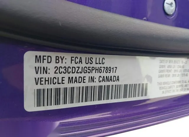 2C3CDZJG5PH678917 2023 2023 Dodge Challenger- GT 9