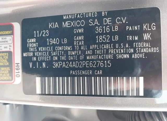 3KPA24AD2PE627615 2023 2023 KIA Rio- S 9