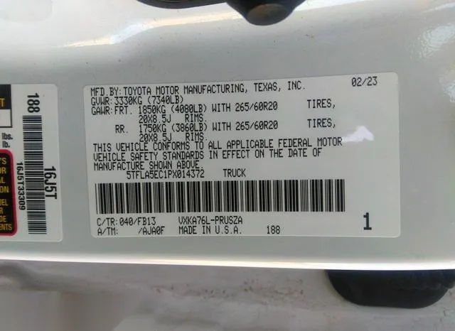 5TFLA5EC1PX014372 2023 2023 Toyota Tundra- SR5 9