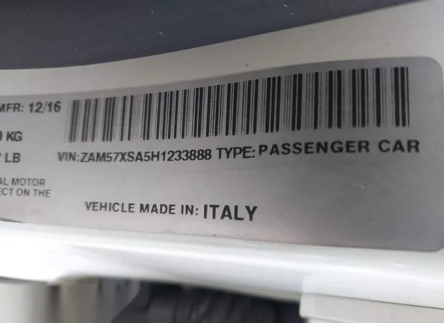 ZAM57XSA5H1233888 2017 2017 Maserati Ghibli 9