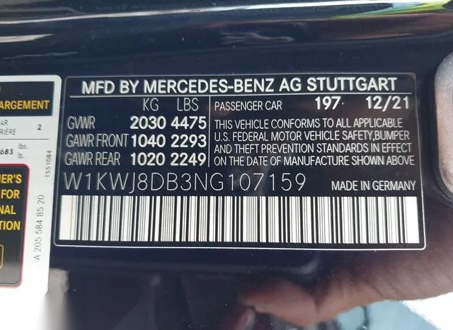 W1KWJ8DB3NG107159 2022 2022 Mercedes-Benz C 300- Coupe 9