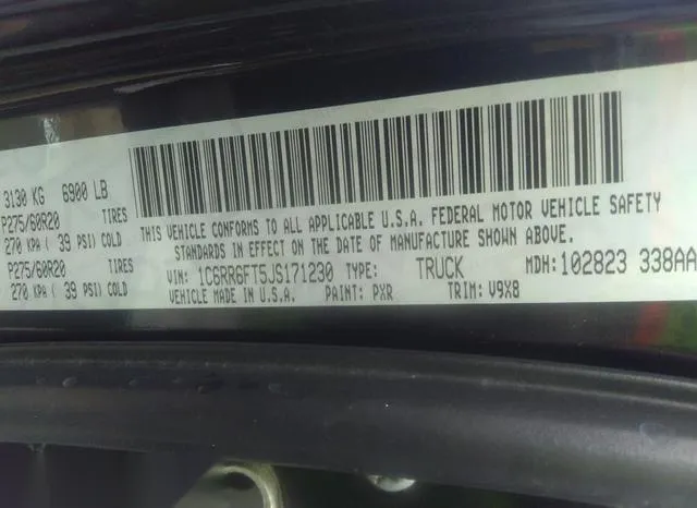 1C6RR6FT5JS171230 2018 2018 RAM 1500- Express Quad Cab 4X2 6 9