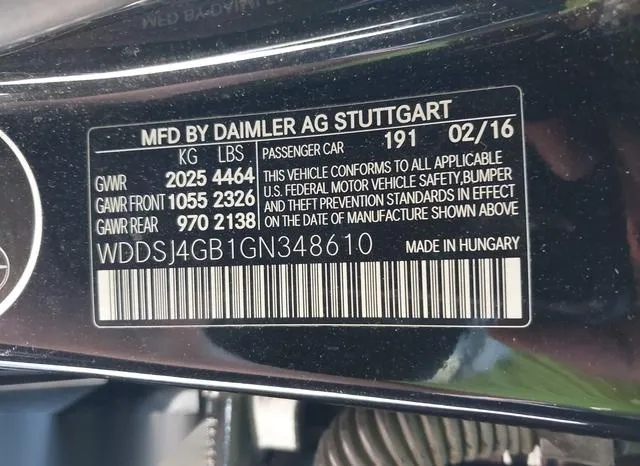 WDDSJ4GB1GN348610 2016 2016 Mercedes-Benz CLA 250- 4Matic 9