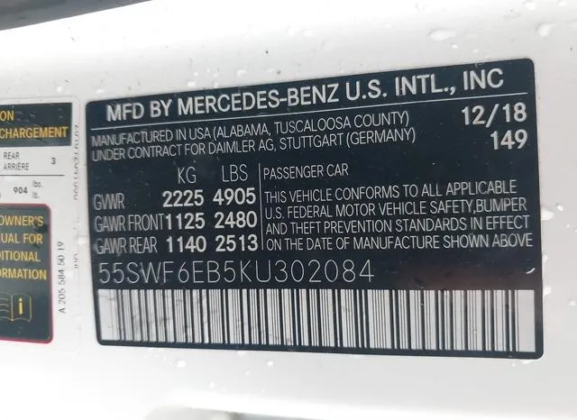 55SWF6EB5KU302084 2019 2019 Mercedes-Benz AMG C 43- 4Matic 9