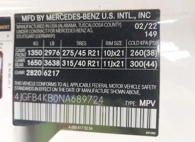 4JGFB4KB0NA689724 2022 2022 Mercedes-Benz GLE 350- 4Matic 9