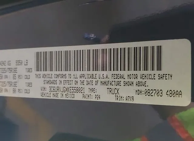 3C6URVJGXKE558021 2019 2019 RAM Promaster- 3500 Cargo Van H 9