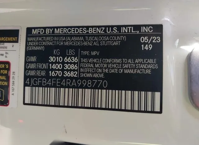 4JGFB4FE4RA998770 2024 2024 Mercedes-Benz GLE 350- 4Matic 9