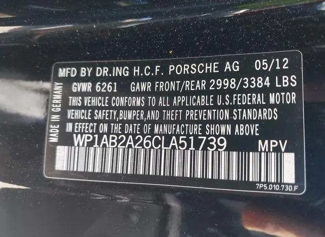 WP1AB2A26CLA51739 2012 2012 Porsche Cayenne- S 9