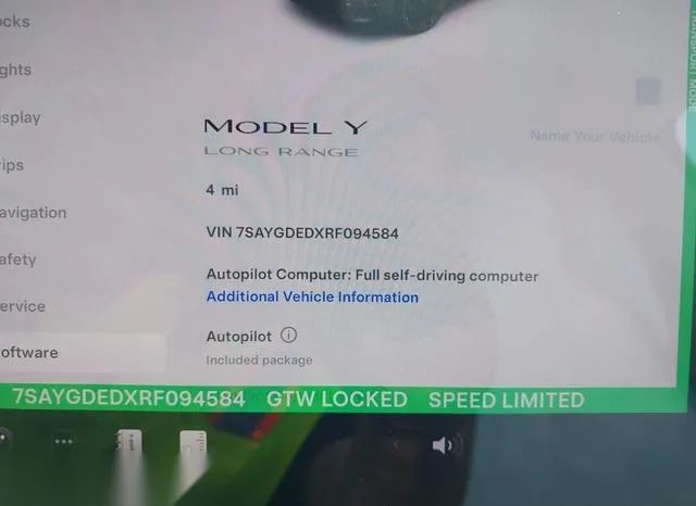 7SAYGDEDXRF094584 2024 2024 Tesla Model Y- Long Range/Rwd 7