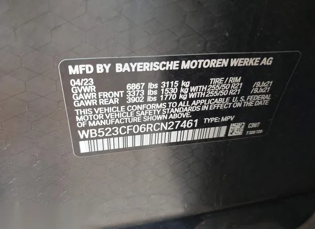 WB523CF06RCN27461 2024 2024 BMW IX- Xdrive50 9