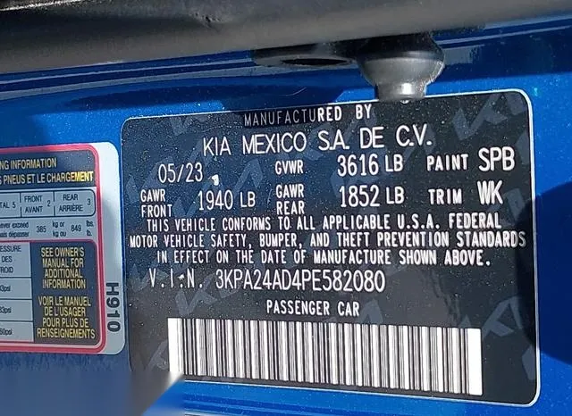 3KPA24AD4PE582080 2023 2023 KIA Rio- S 9