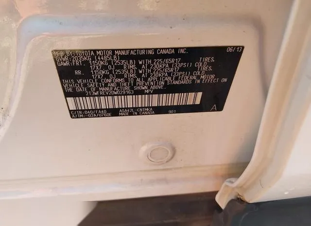 2T3WFREV2DW029163 2013 2013 Toyota RAV4- Xle 9