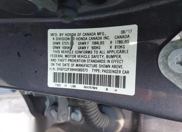 2HGFC2F59HH569373 2017 2017 Honda Civic- LX 9