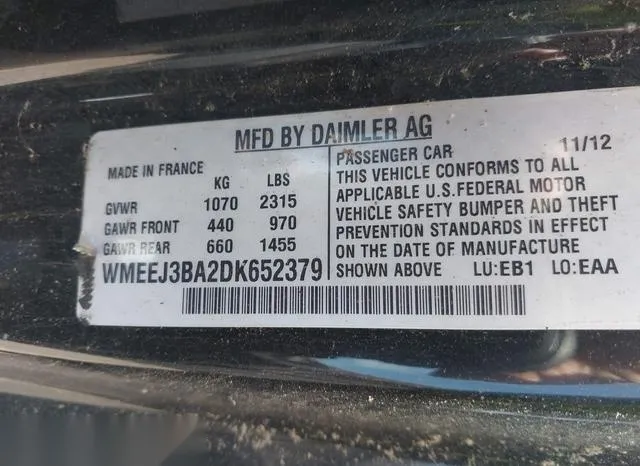 WMEEJ3BA2DK652379 2013 2013 Smart Fortwo- Passion/Pure 9