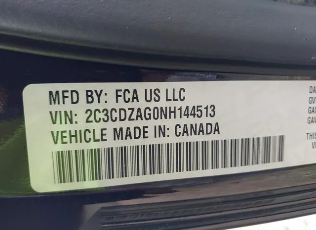 2C3CDZAG0NH144513 2022 2022 Dodge Challenger- Sxt 9