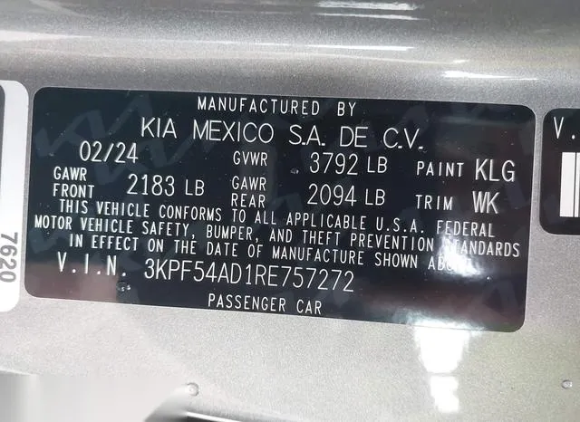 3KPF54AD1RE757272 2024 2024 KIA Forte- Gt-Line 9