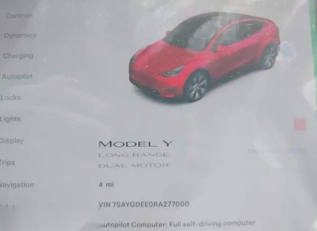 7SAYGDEE0RA277000 2024 2024 Tesla Model Y- Long Range Dual M 7