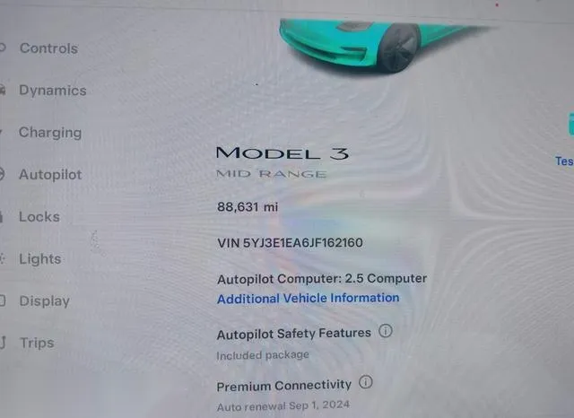 5YJ3E1EA6JF162160 2018 2018 Tesla Model 3- Long Range/Mid Range 7