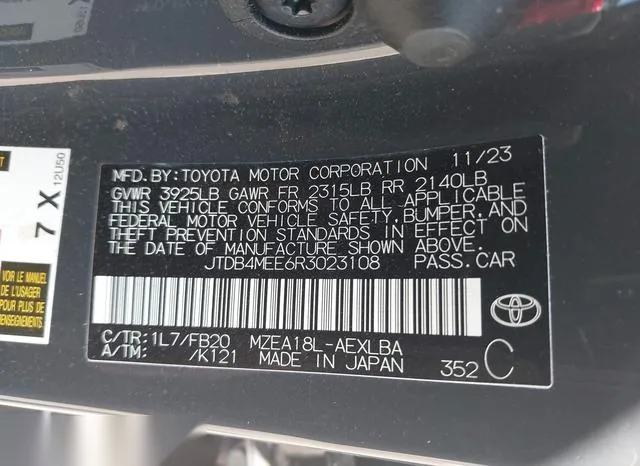 JTDB4MEE6R3023108 2024 2024 Toyota Corolla- LE 9