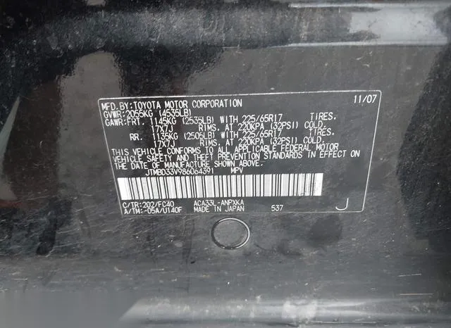 JTMBD33V986064391 2008 2008 Toyota RAV4 9