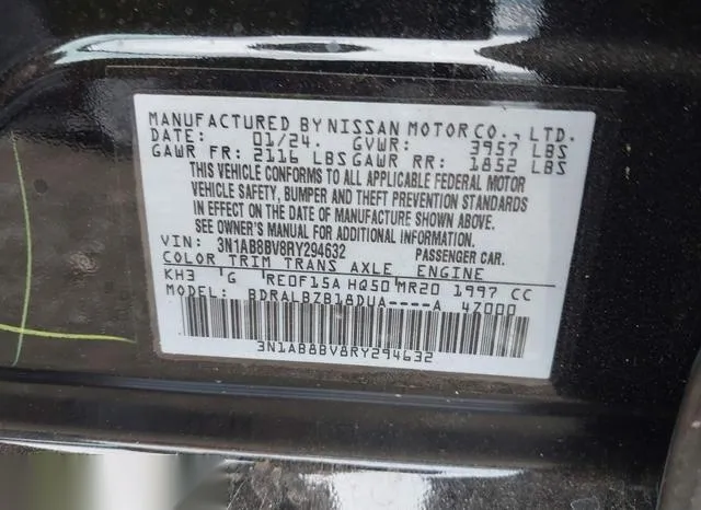 3N1AB8BV8RY294632 2024 2024 Nissan Sentra- S Xtronic Cvt 9