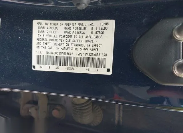 19UUA86539A013642 2009 2009 Acura TL- 3-5 9