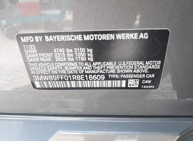 3MW89FF01R8E16609 2024 2024 BMW 3 Series- 330I Xdrive 9