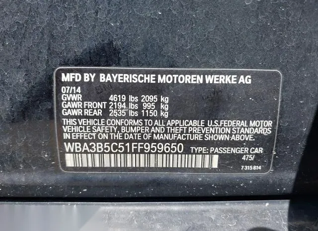 WBA3B5C51FF959650 2015 2015 BMW 3 Series- 328I Xdrive 9