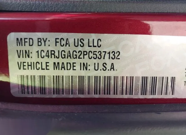 1C4RJGAG2PC537132 2023 2023 Jeep Grand Cherokee- Laredo 4X2 9