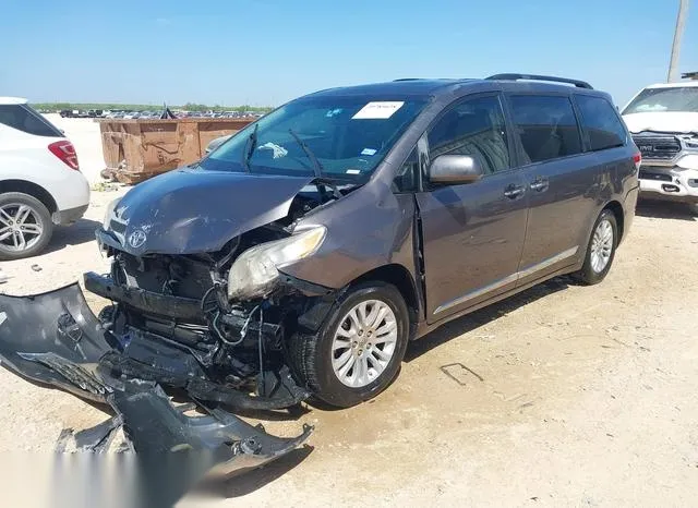 5TDYK3DC6DS284367 2013 2013 Toyota Sienna- Xle V6 8 Passenger 2